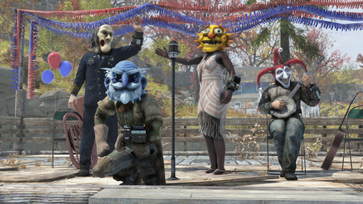 Some of the different Fasnacht Masks available to win during the Fasnacht Parade event