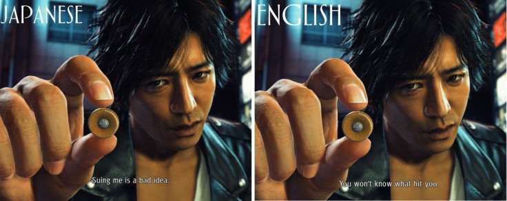 A look at the two different English translations in Judgment