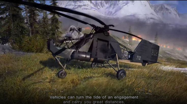 One of the vehicles included in Battlefield 5's Firestorm game mode