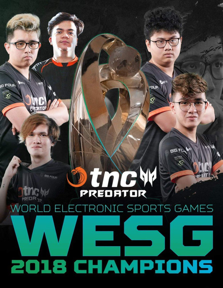 TNC is WESG 2018 Champions