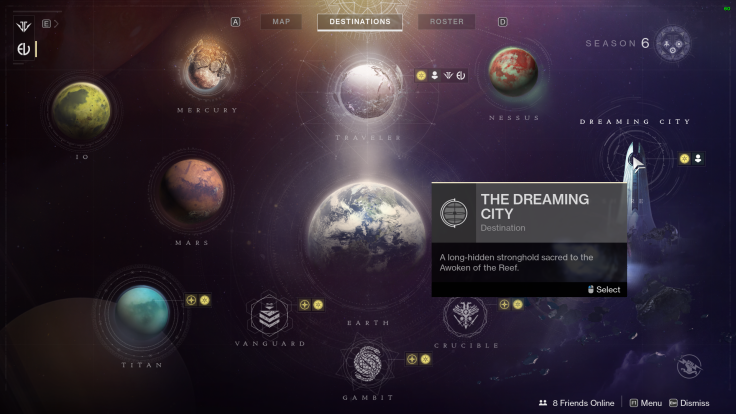 The Dreaming City's cosmetics are probably some of the most difficult to acquire, thanks to a spot of bad RNG.