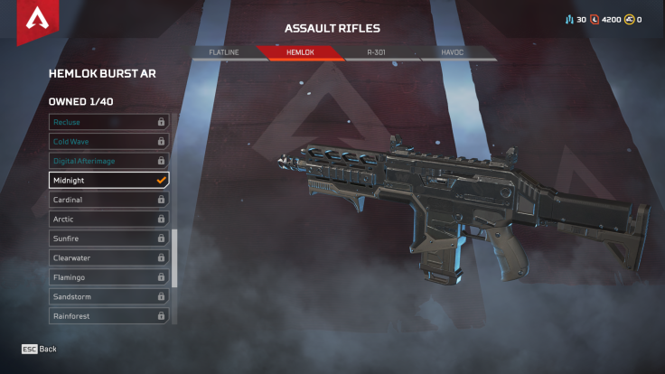 The Hemlock is three-round burst assault rifle that deals heavy damage at medium to long range.