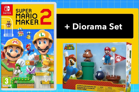 Super Mario Maker 2 Pre-Order Bundle with Diorama Set