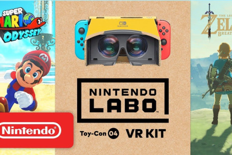 'Mario' and 'Zelda' get new updates allowing for functionality with the Labo VR.