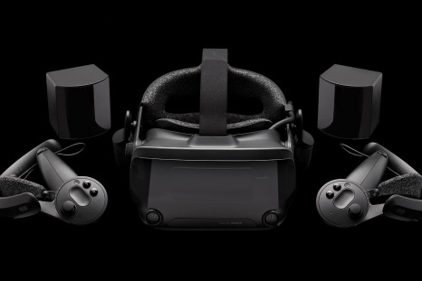 The full Valve Index VR kit includes the headset, the Kunckles controllers plus two base stations.