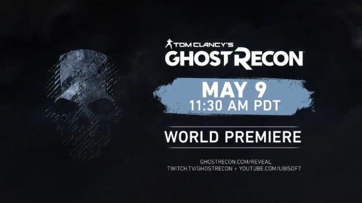 The livestream will start on May 9 and is expected to reveal the newest Ghost Recon title.