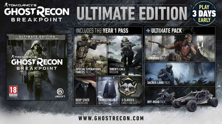 The Ultimate Edition offers players the definitive Ghost Recon Breakpoint experience, with exclusive in-game items and bonus mission.