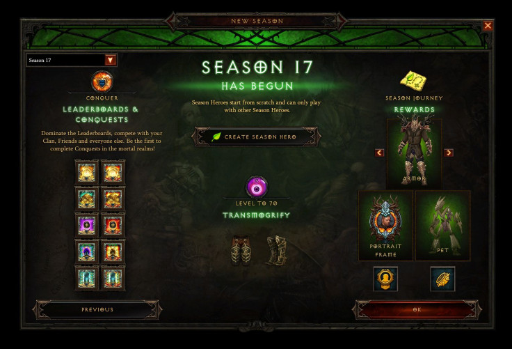 Season 17's theme is the Season of Nightmares, featuring the Legacy of Nightmares buff for the duration of the season.