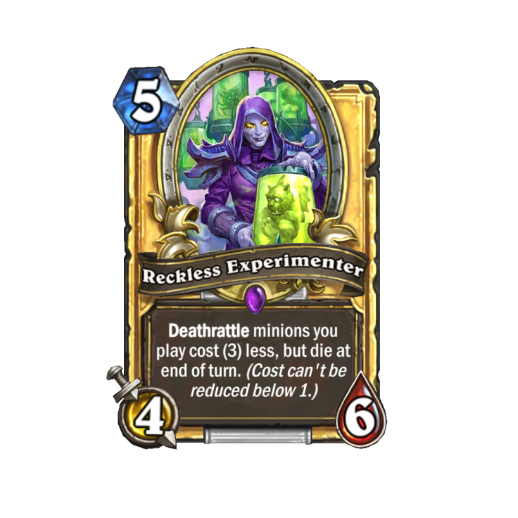 Updated Reckless Experimenter Card