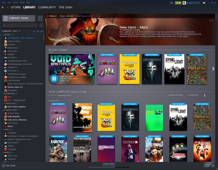 Steam looks like its trading out its simple, utilitarian layout for something more like the competition.