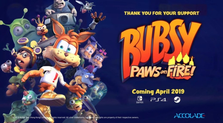 Bubsy: Paws on Fire! will see a physical and digital release for the Switch on August 29.