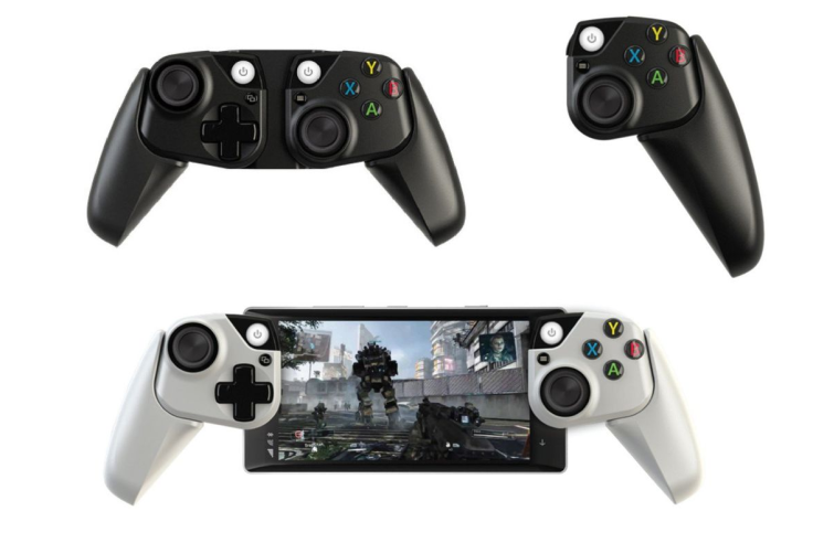 A Microsoft research paper shows off possible designs for an Xbox controller built for mobile devices.