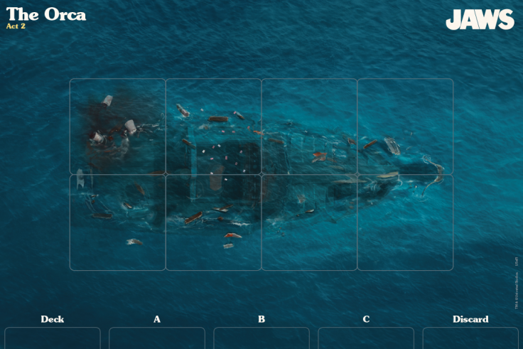 Flip the game board over to get the Act Two side with The Orca
