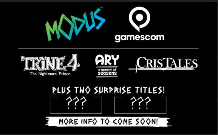 Modus Games has released their lineup of titles for this year's Gamescom. 