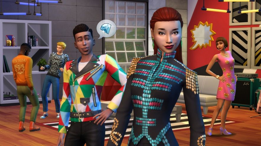 Moschino and discount sims line