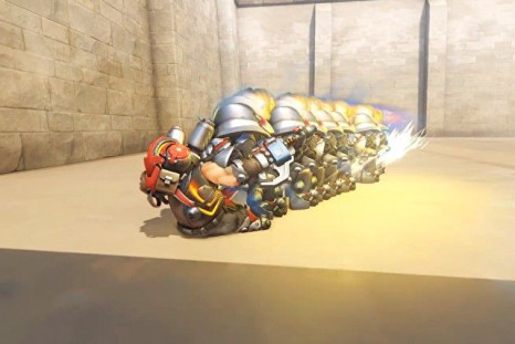 Only in Overwatch Workshop could you see a bunch of Reinhardts dancing.