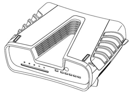 A patent image of Sony's PS5 development kit.