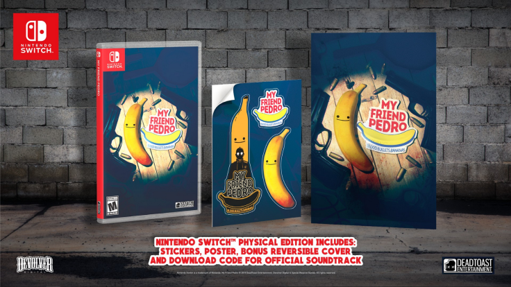 Devolver Digital has announced a physical edition release for My Friend Pedro on the Switch, set to be available on November 12.