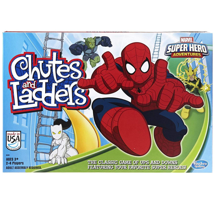 Spider-Man Web Warriors Chutes and Ladders is a fun way to get your kids started in the world of board games