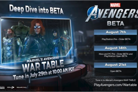 Square Enix has set beta dates for those who have pre-ordered Marvel's Avengers.
