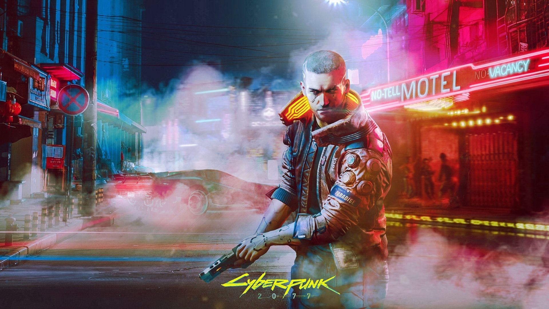 cyberpunk, 4K, video games, NightCity, Cyberpunk 2077, night HD