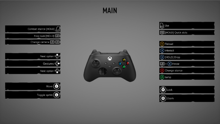 New Control Scheme on Console
