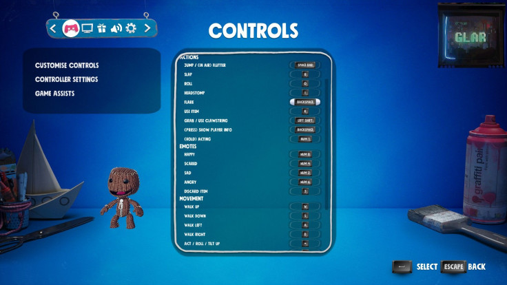 Sackboy: A Big Adventure PC Controls