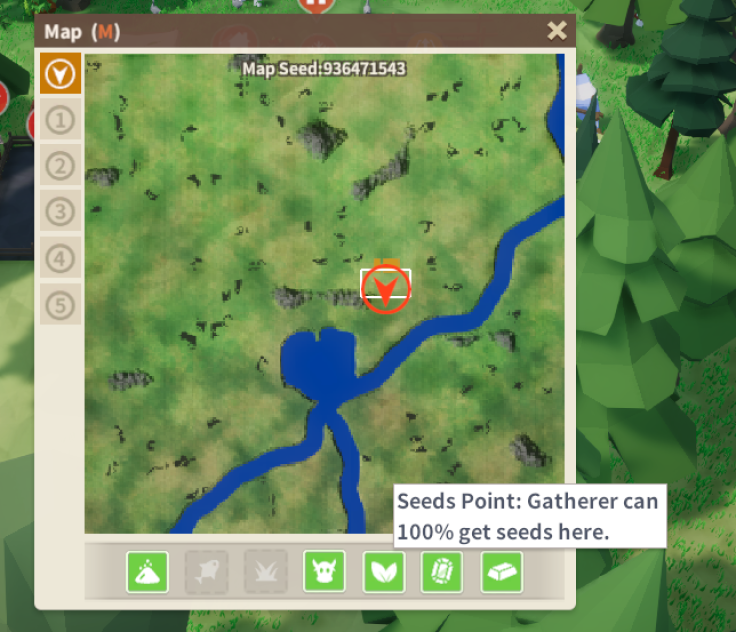 Resource Points on Map