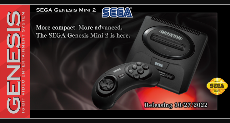SEGA will release the SEGA Genesis Mini 2 on October 27 in North America, a concurrent release date with the Japanese launch.