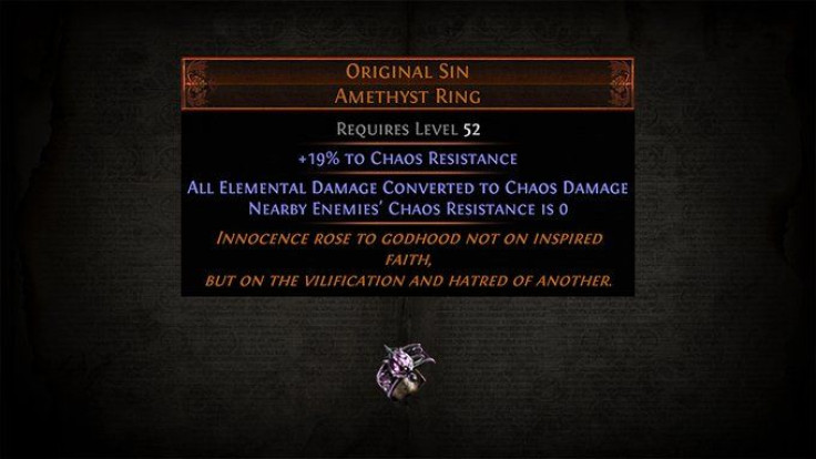 Original Sin Amethyst Ring