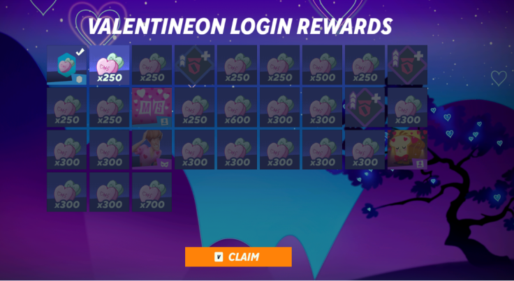 ValentiNeon Login Rewards