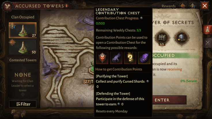 Accursed Tower Rewards