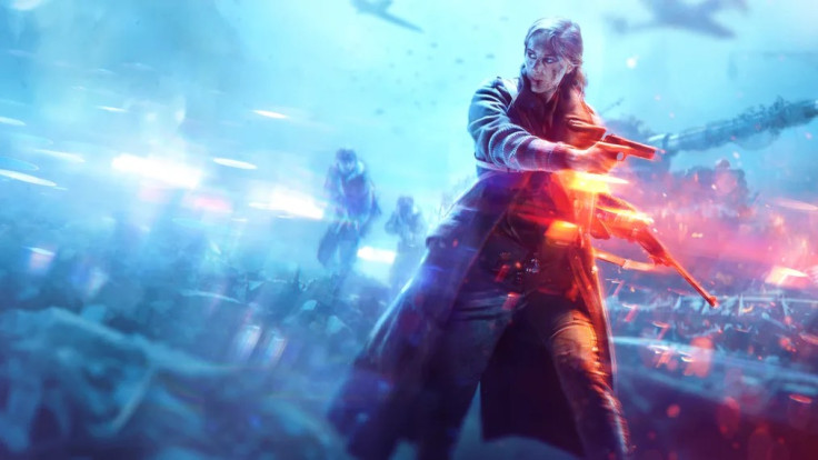 Battlefield V character with guns