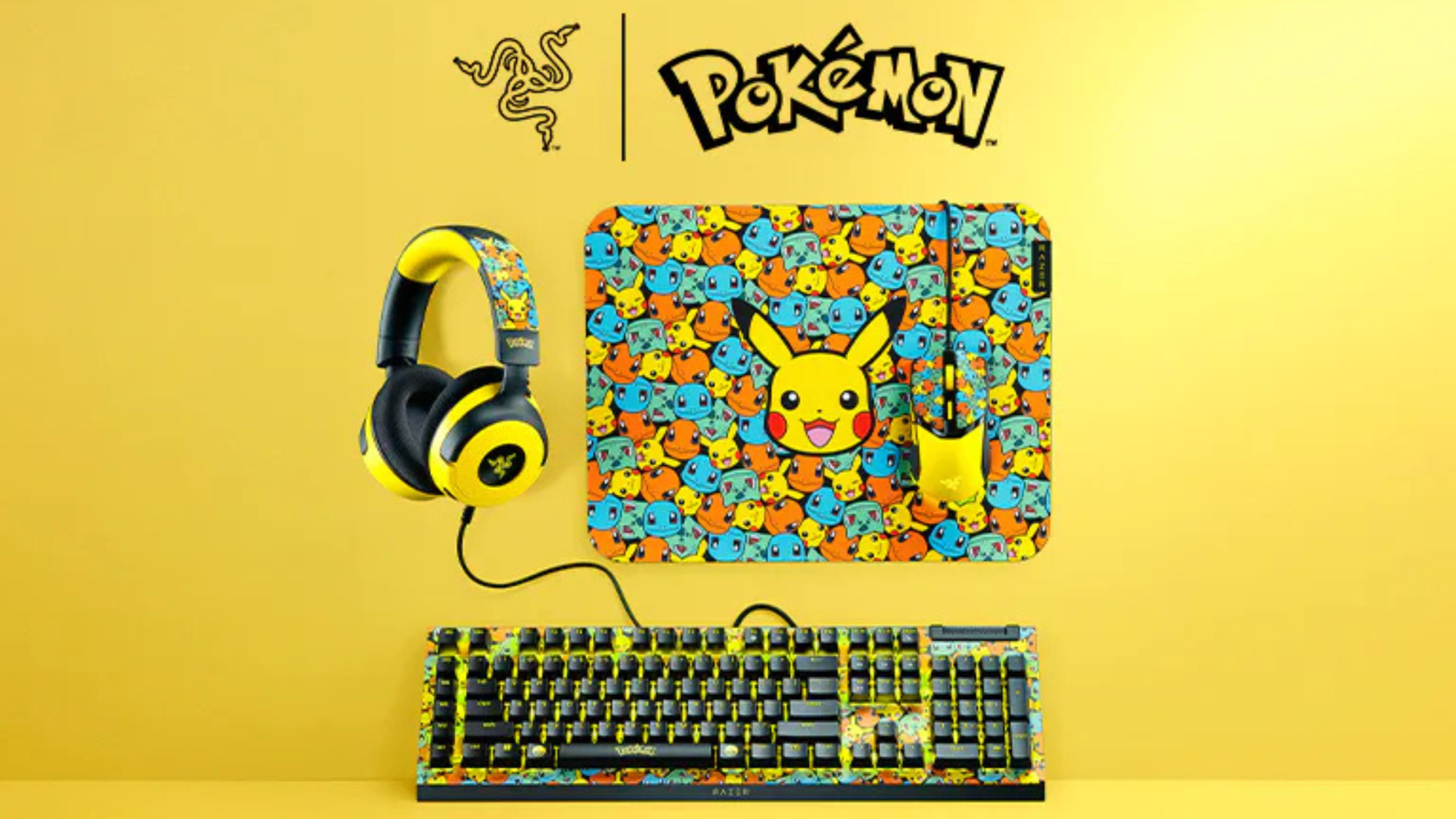 Razer x 'Pokémon' Gaming Gear Features Pikachu, Gen 1 Characters in New Collaboration