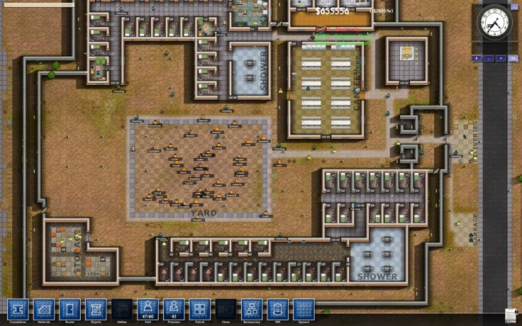 Just one of the infinite number of facilities you can create in Prison Architect. (PHOTO: Introversion Software)