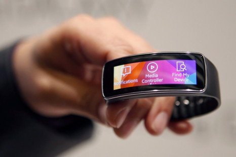 Samsung Galaxy Gear Fit launched at MWC 2014.(Reuters)