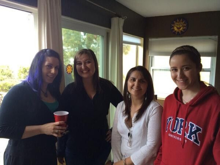 Shannon, Rosa, Me, Stephanie at the Jailbreak house barbecue Thursday night.