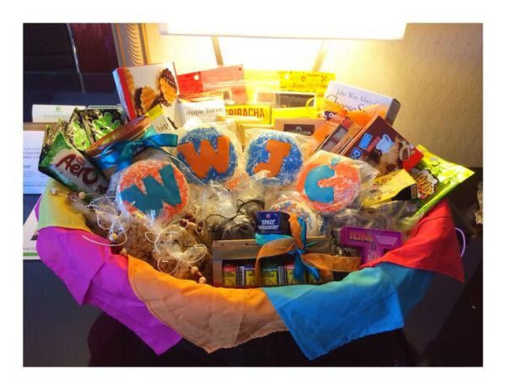 Shannon's EPIC basket of Jailbreak house goodies. Yum Yum! (Photo: Twitter @Shznakl)