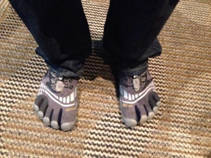 You know a guy who wears shoes like this has got to be cool. These are the feet of Ryan Hileman at JailbreakCon 2014 (Photo: Cammy H.)