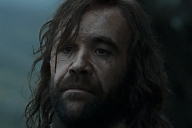 The Hound dies in &quot;Game of Thrones&quot; season 5. But does Sandor Clegane? That's a trickier question. (Image: HBO)