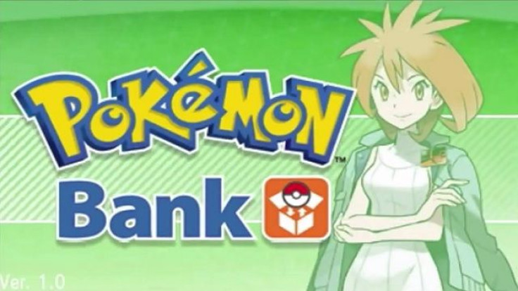 Title screen for Pokemon Bank