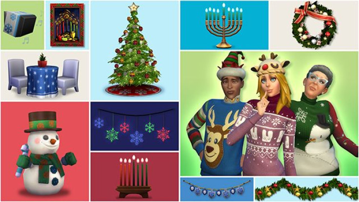 Some of the new items coming in December to The Sims 4