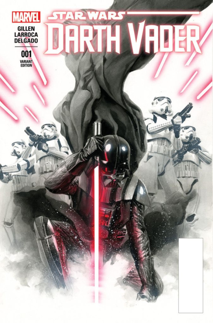 A variant cover for Darth Vader #1, written by Keiron Gillen with art by Salvador Larroca.