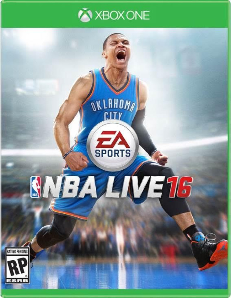 Russell Westbrook on the cover of NBA Live 16