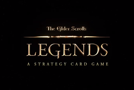 The logo for The Elders Scrolls Legends strategy card game.